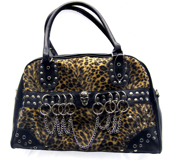 BOLSO LEOPARDO NATURAL CON CADENAS